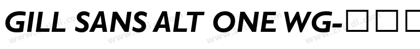 GILL SANS ALT ONE WG字体转换